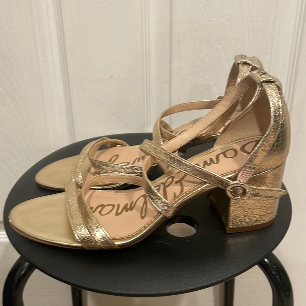 Sam Edelman Gold Sandals Size 11